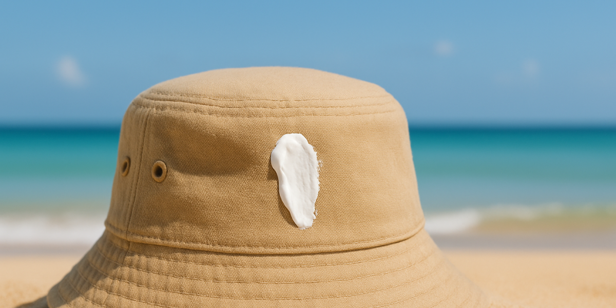 Comment enlever une tache de crème solaire sur un bob ?