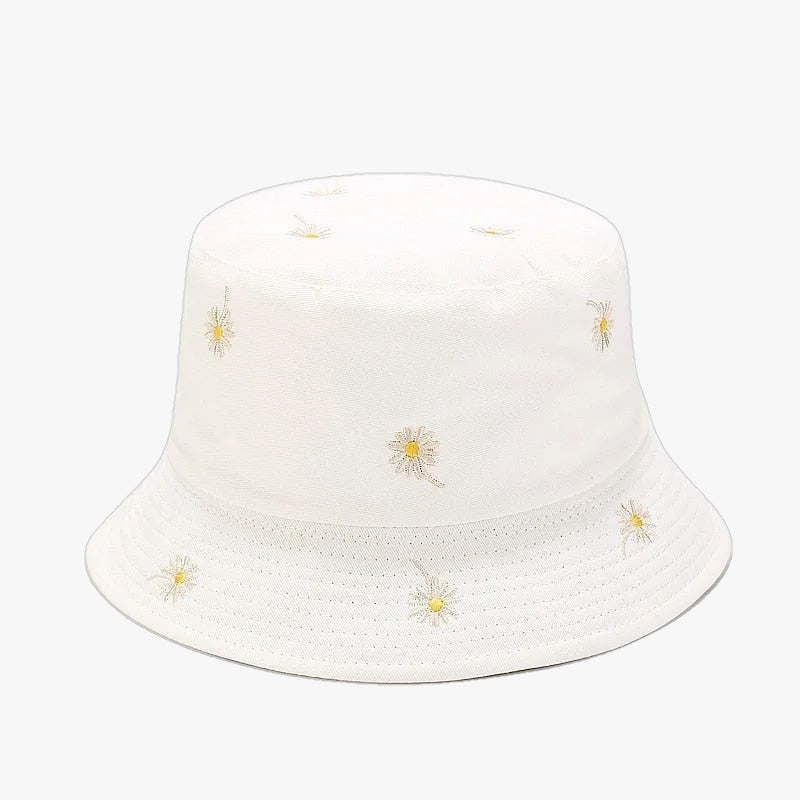 Bob à fleurs blanc