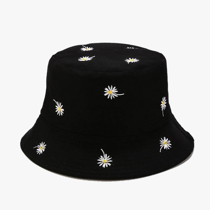 Bob à fleurs noir