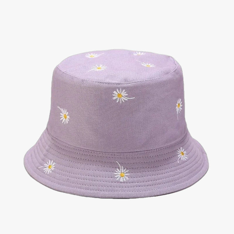 Bob à fleurs violet