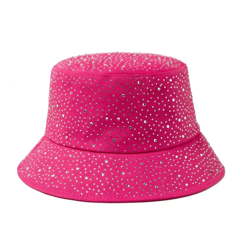 Bob à strass fushia