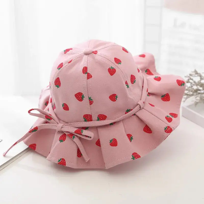 Chapeau bob bébé fruité rose