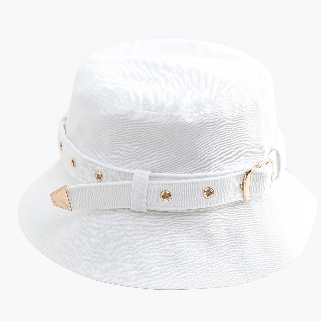 Chapeau bob blanc femme