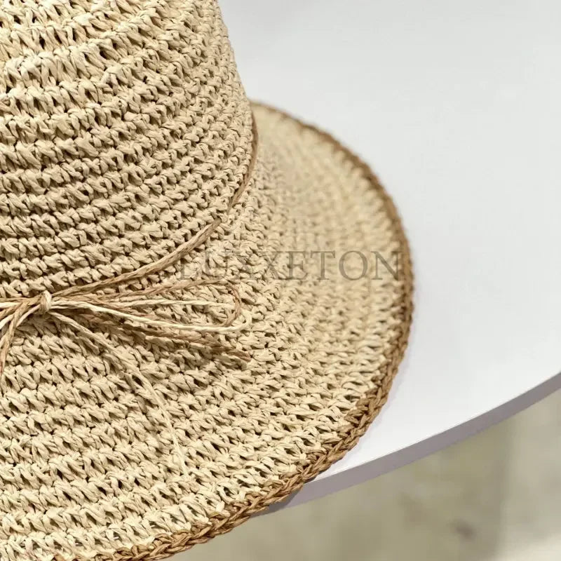 Bob chapeau crochet en paille