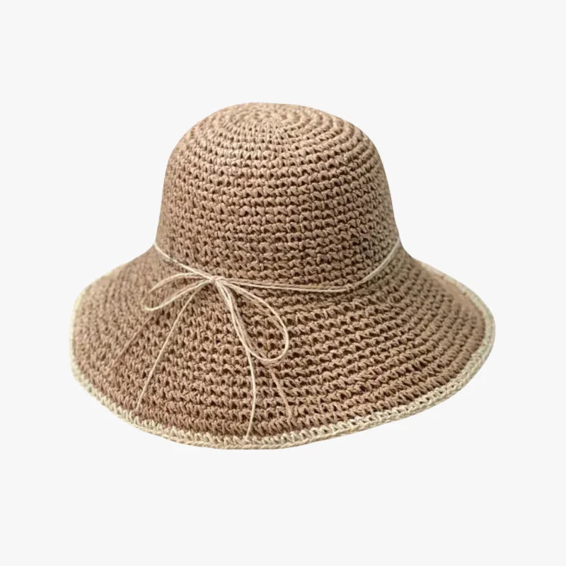 Bob chapeau crochet en paille