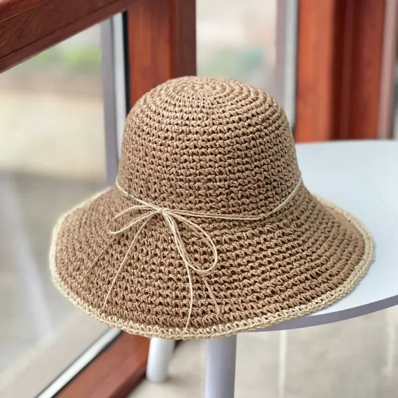 Bob chapeau crochet en paille