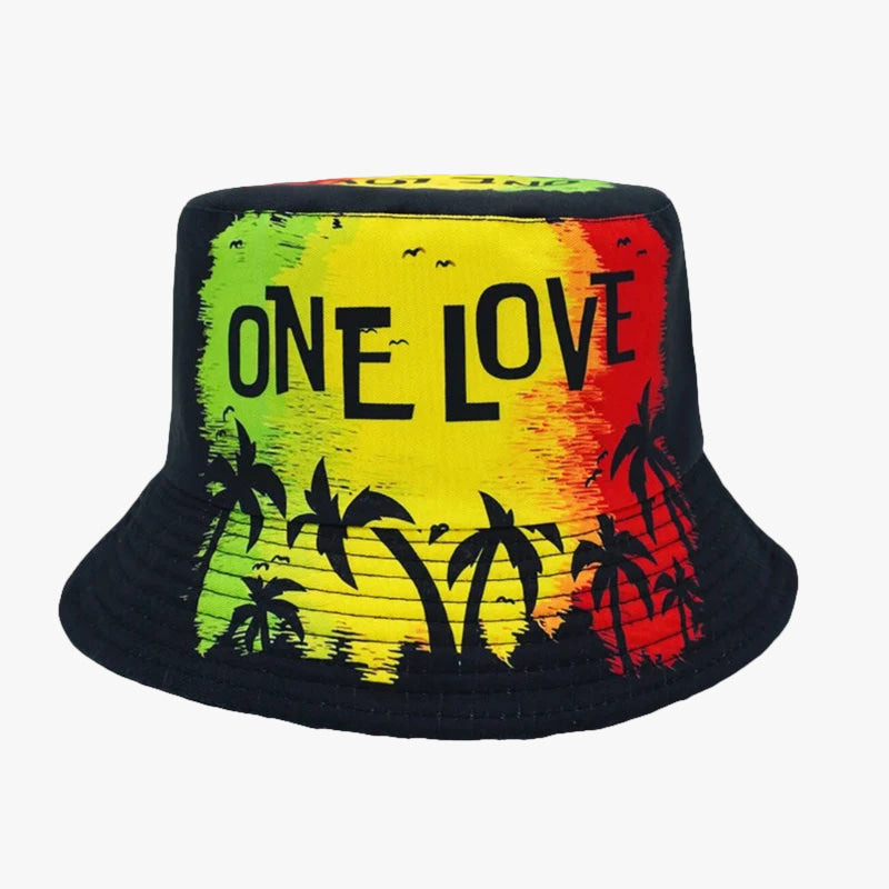 Bob chapeau one love jaune