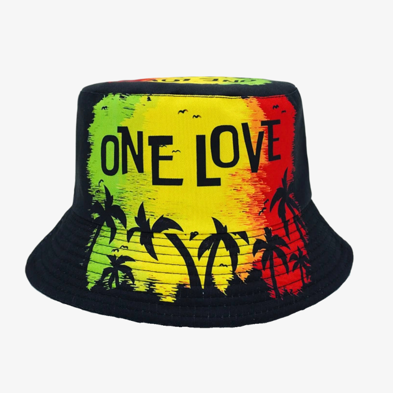 Bob chapeau one love jaune