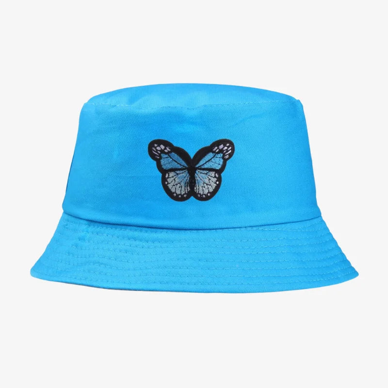 Bob chapeau papillon bleu