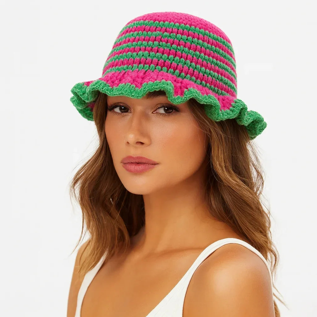 Bob crochet à rayures