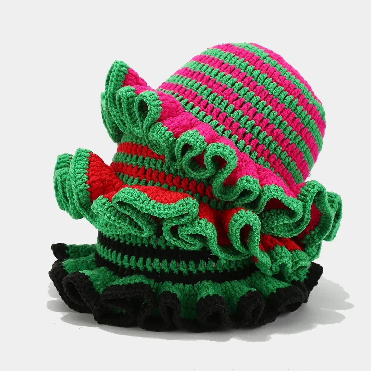 Bob crochet à rayures