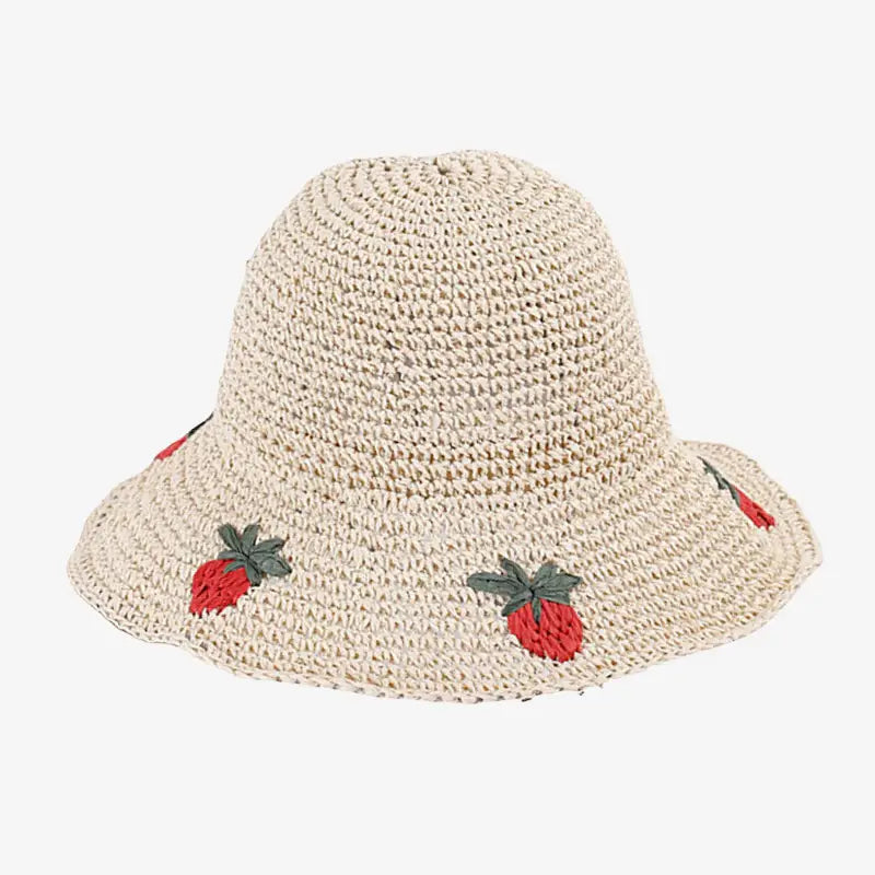 Bob crochet fraise beige