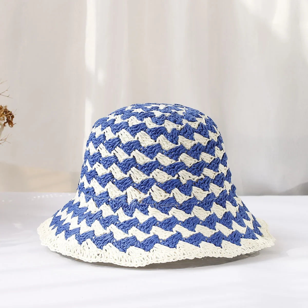 Bob crochet paille bicolore