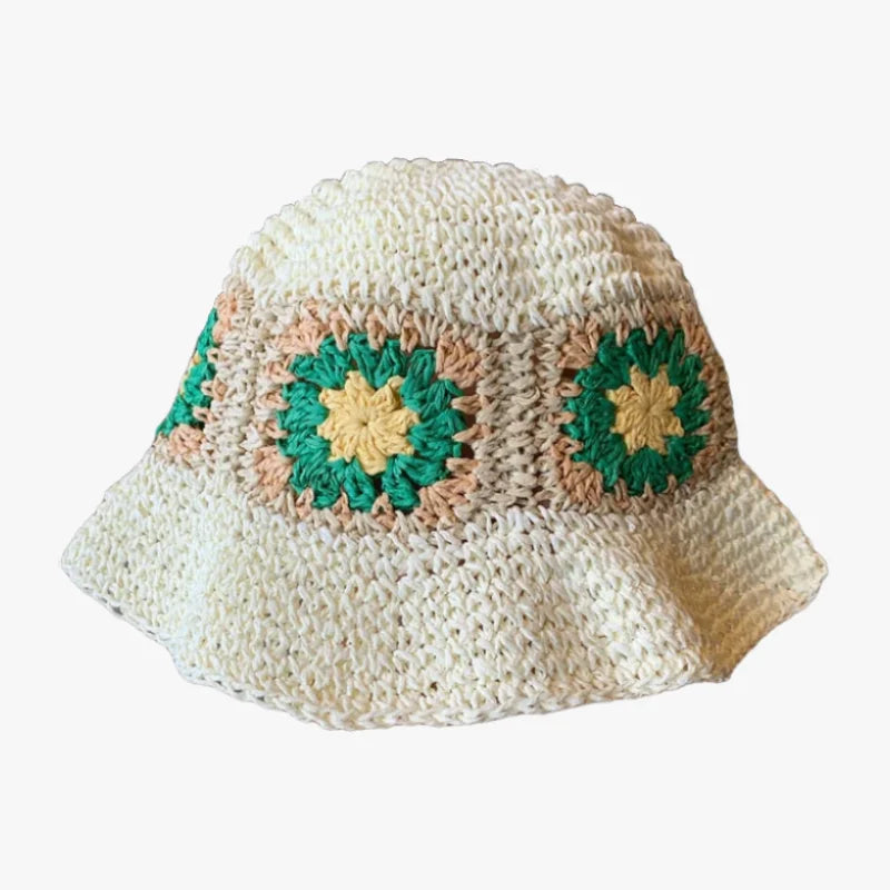 Bob en crochet blanc