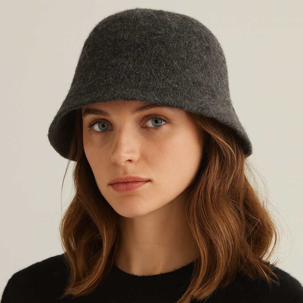 bob en laine femme gris