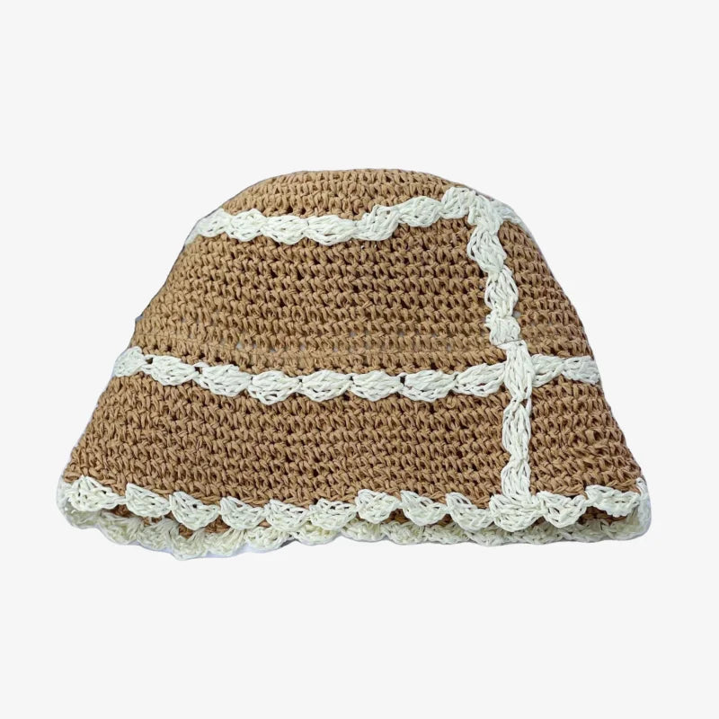 Chapeau bob en paille