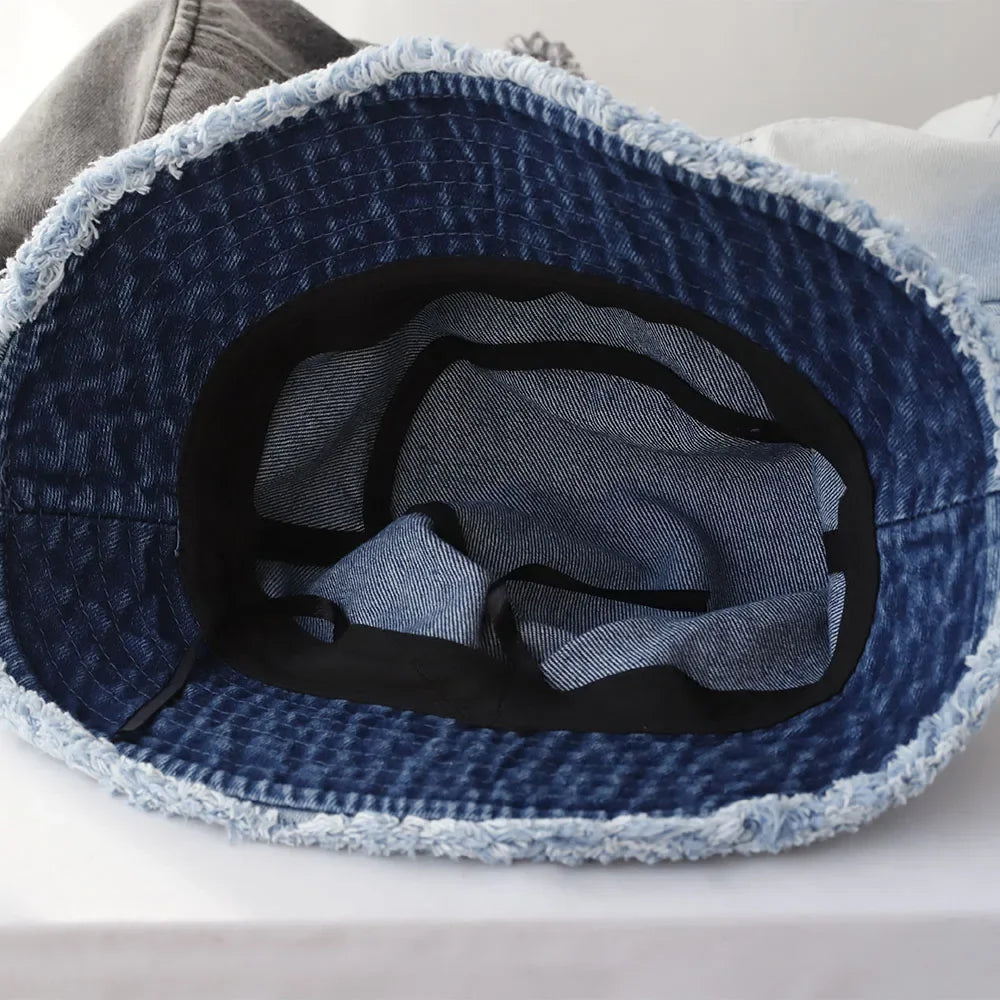 Bob femme en jean dégradé