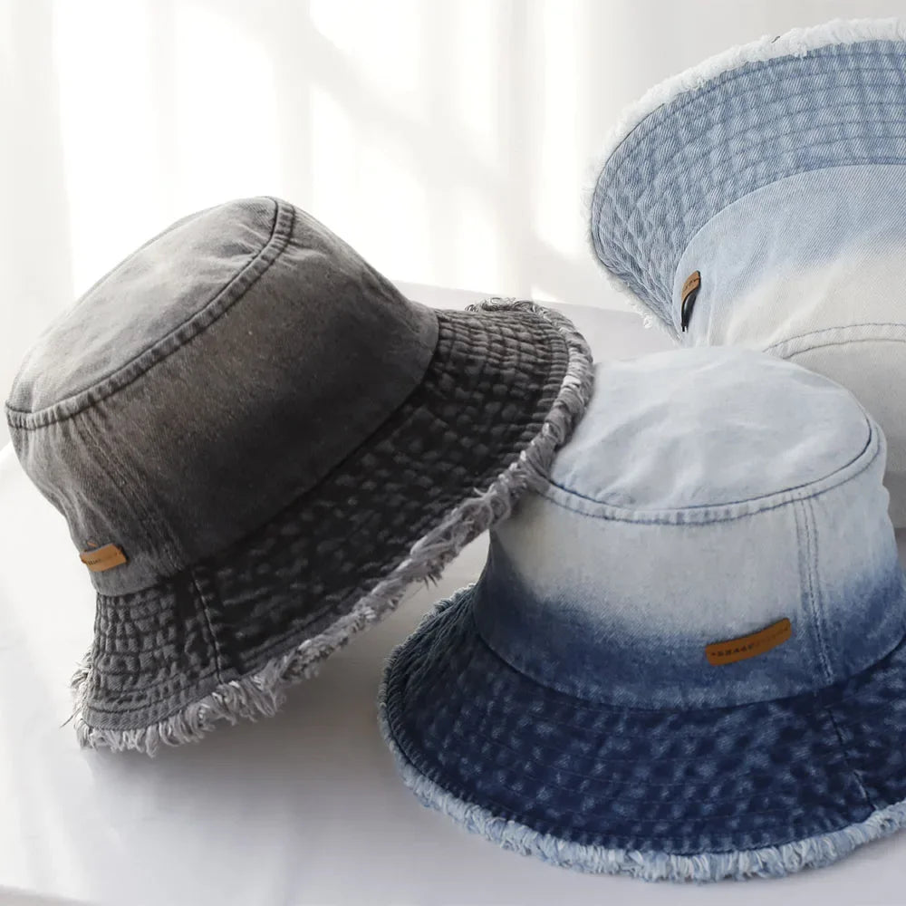 Bob femme en jean dégradé