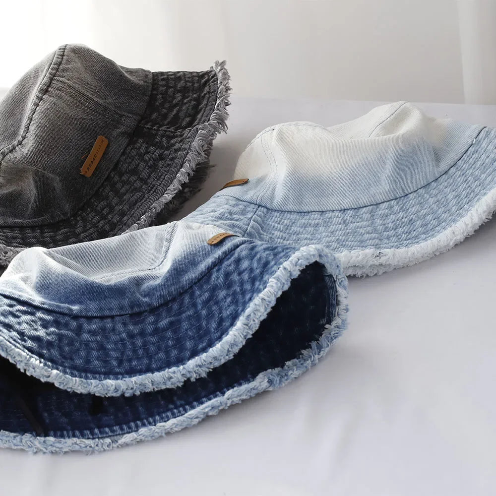 Bob femme en jean dégradé