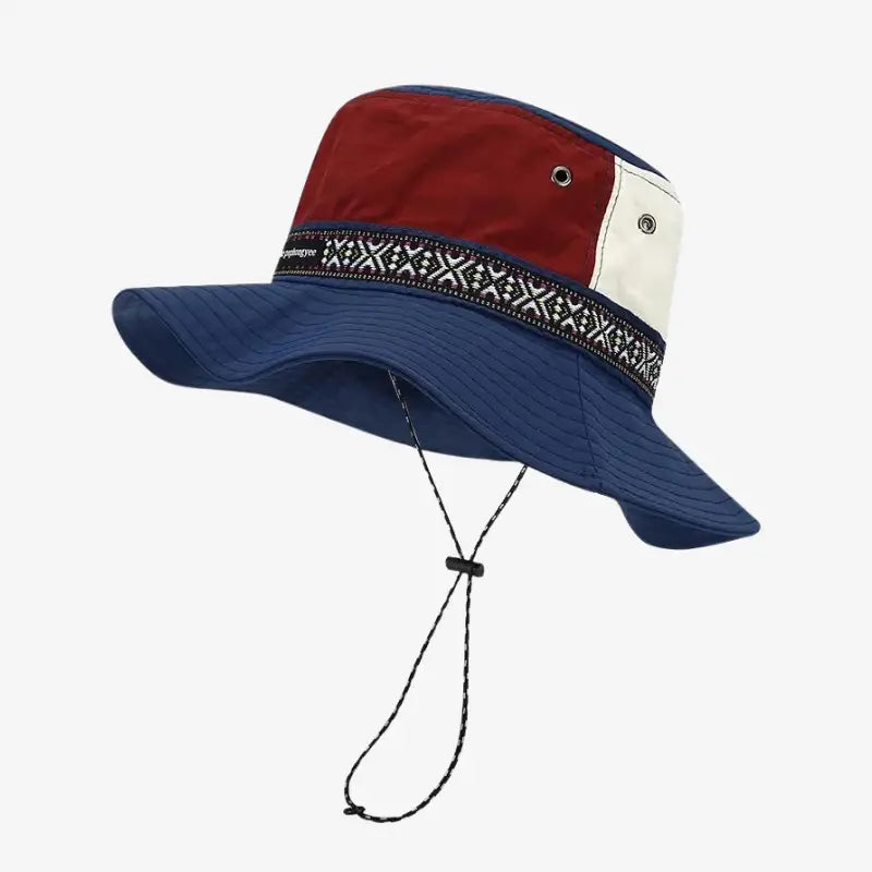 Chapeau bob ficelle alpiniste bleu foncé