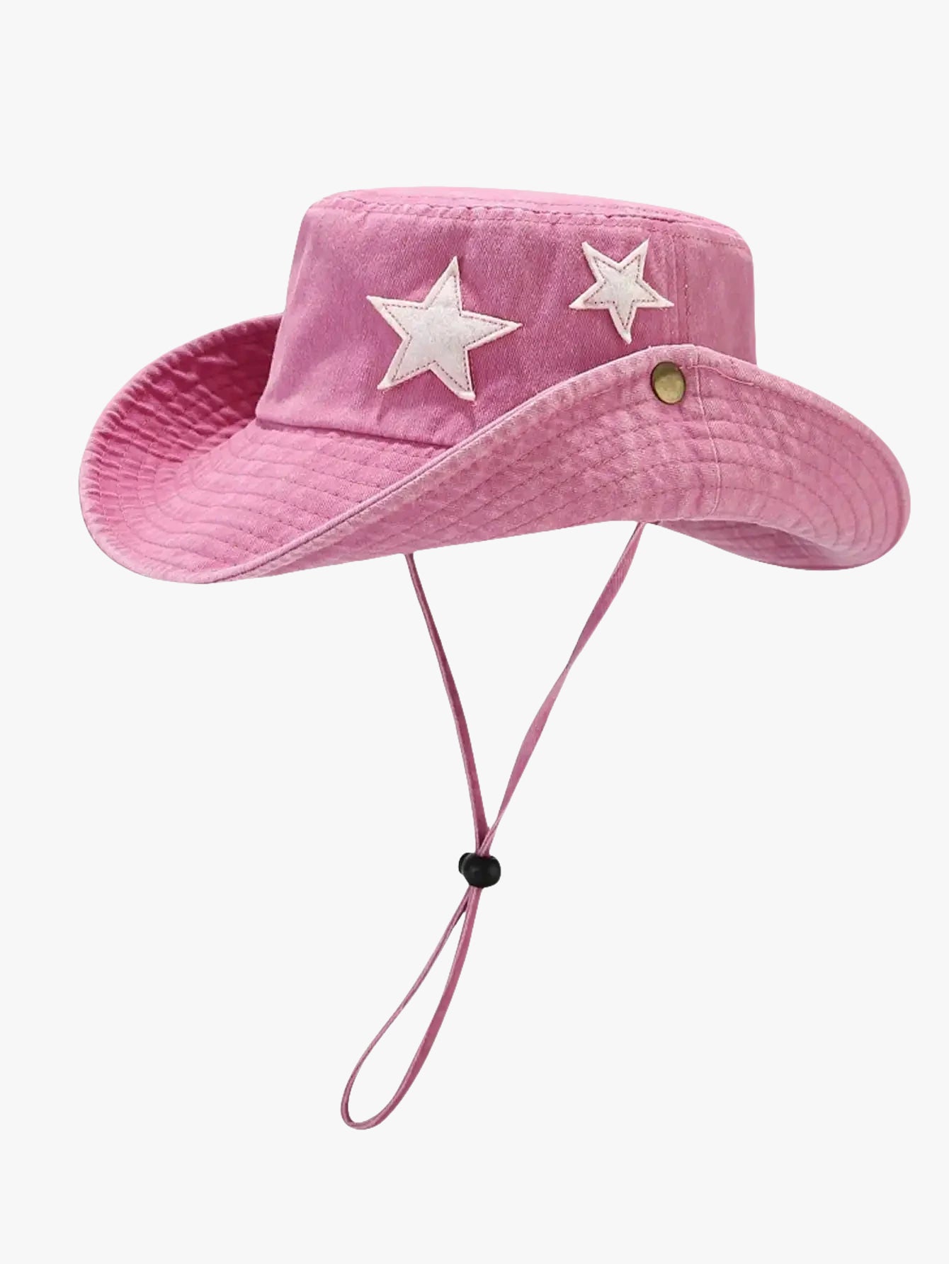Bob ficelle cowboy étoile rose