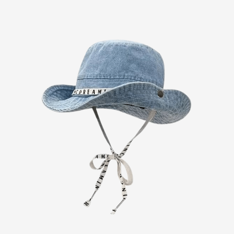 Bob ficelle femme jean western bleu clair