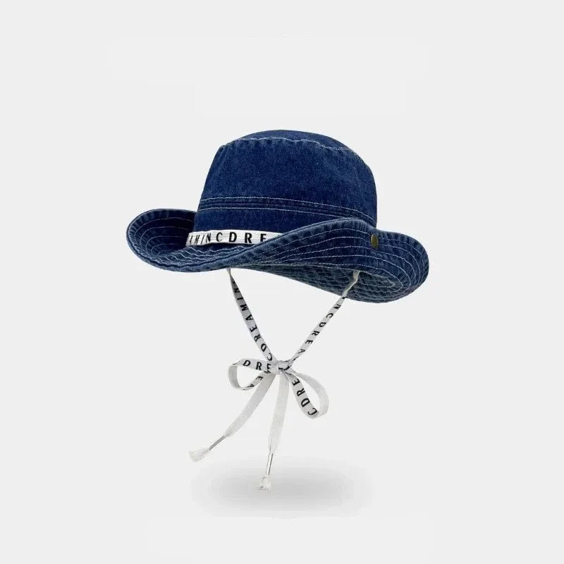 Bob ficelle femme jean western bleu foncé