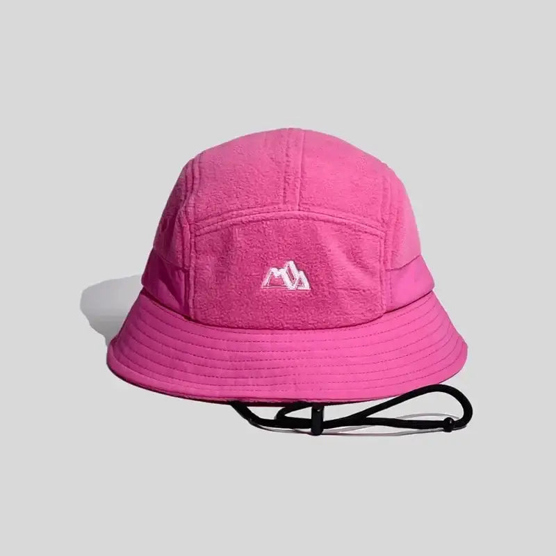 Chapeau bob ficelle polaire rose