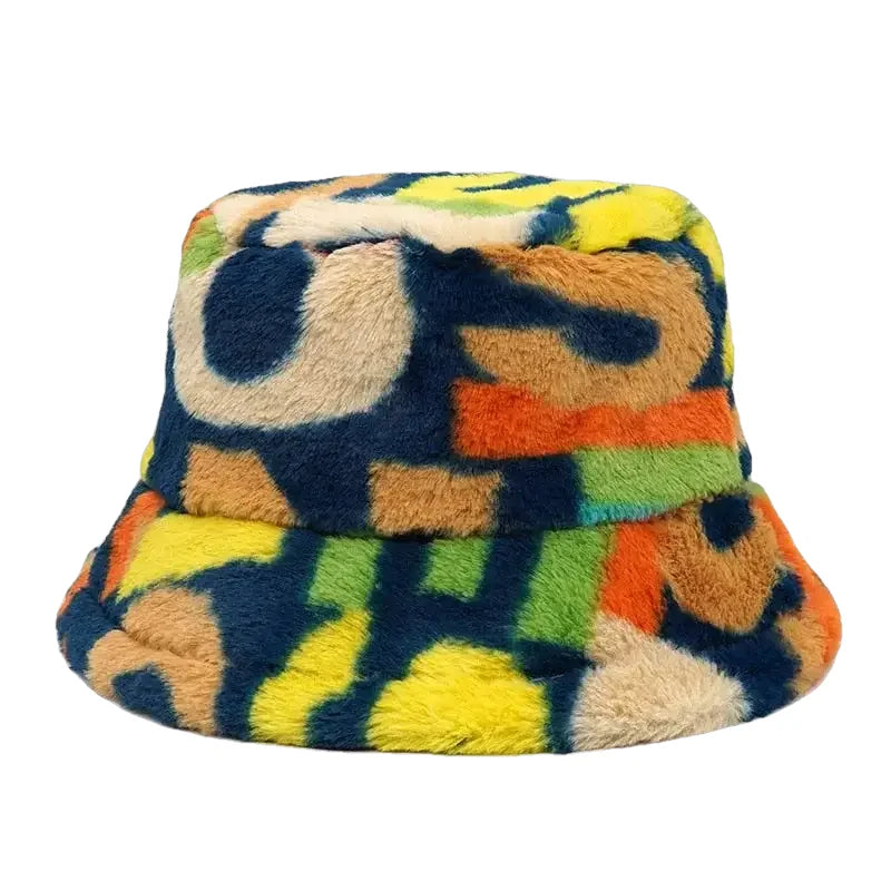 Bob fourrure coloré bleu foncé