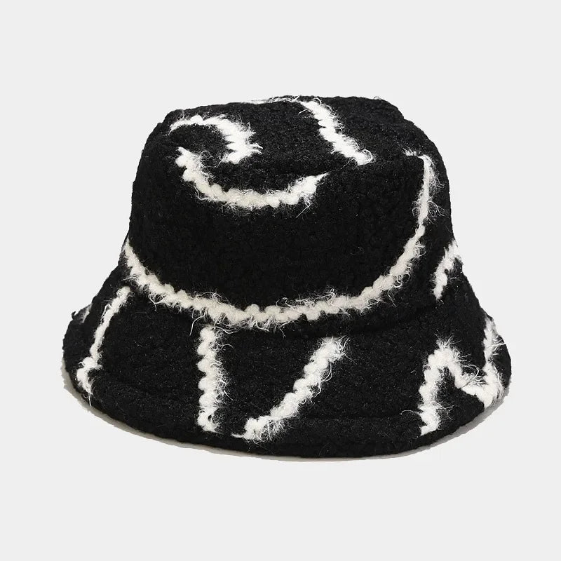 Chapeau bob fourrure homme noir