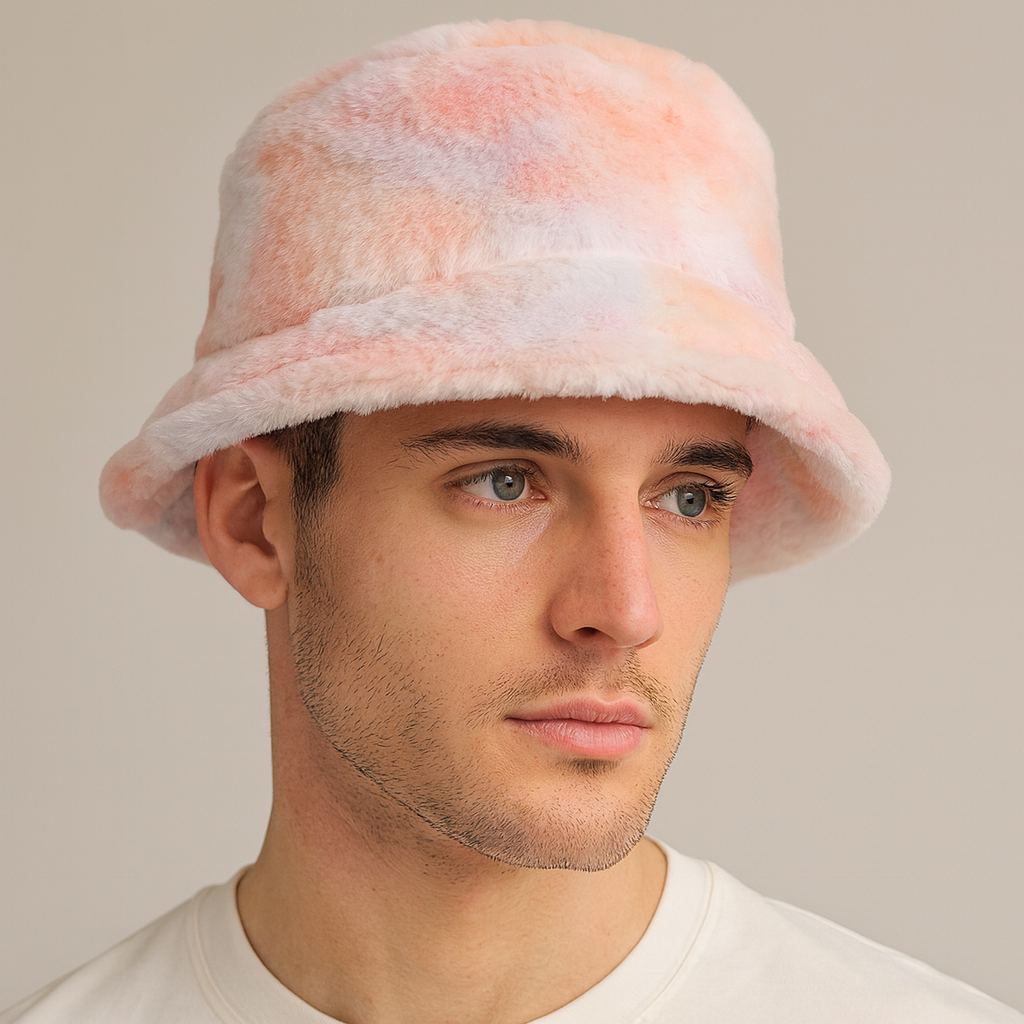 bob fourrure tie and dye orange