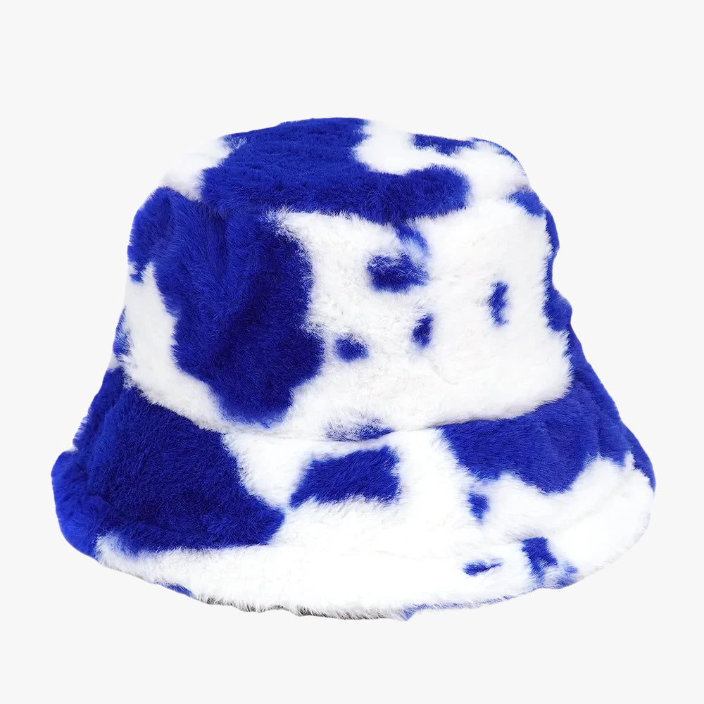 Bob fourrure vache bleu