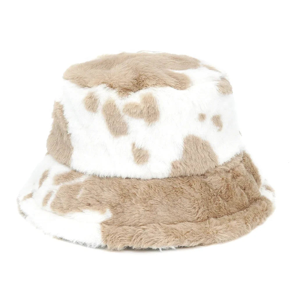 Bob fourrure vache crème