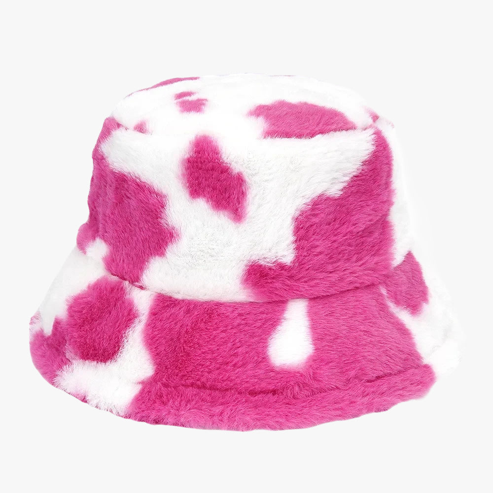 Bob fourrure vache fushia