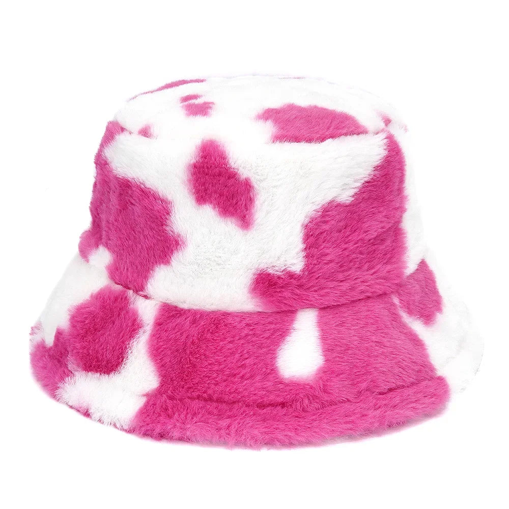 Bob fourrure vache fushia