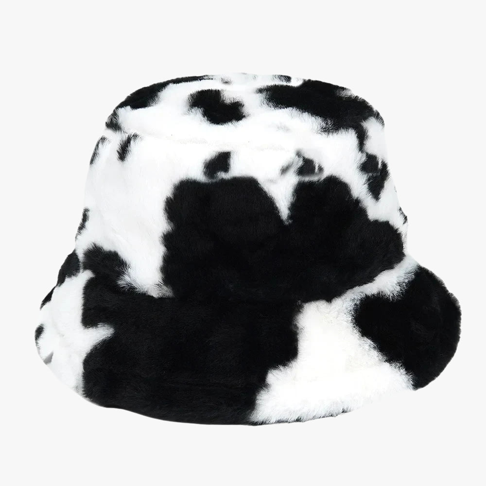 Bob fourrure vache noir
