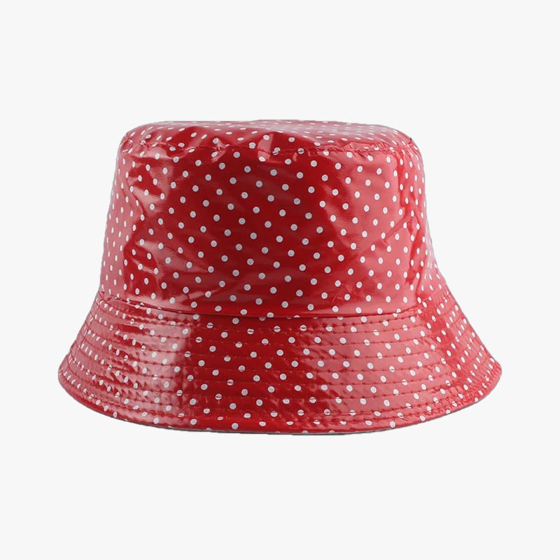 Bob imperméable à pois rouge