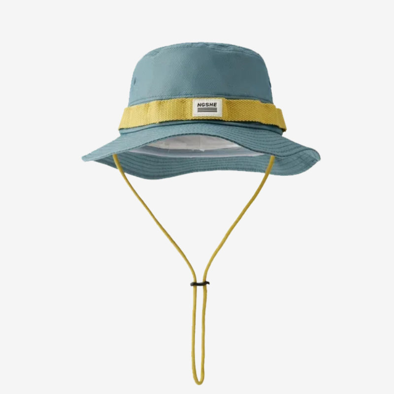 Bob pêcheur avec ficelle bleu canard