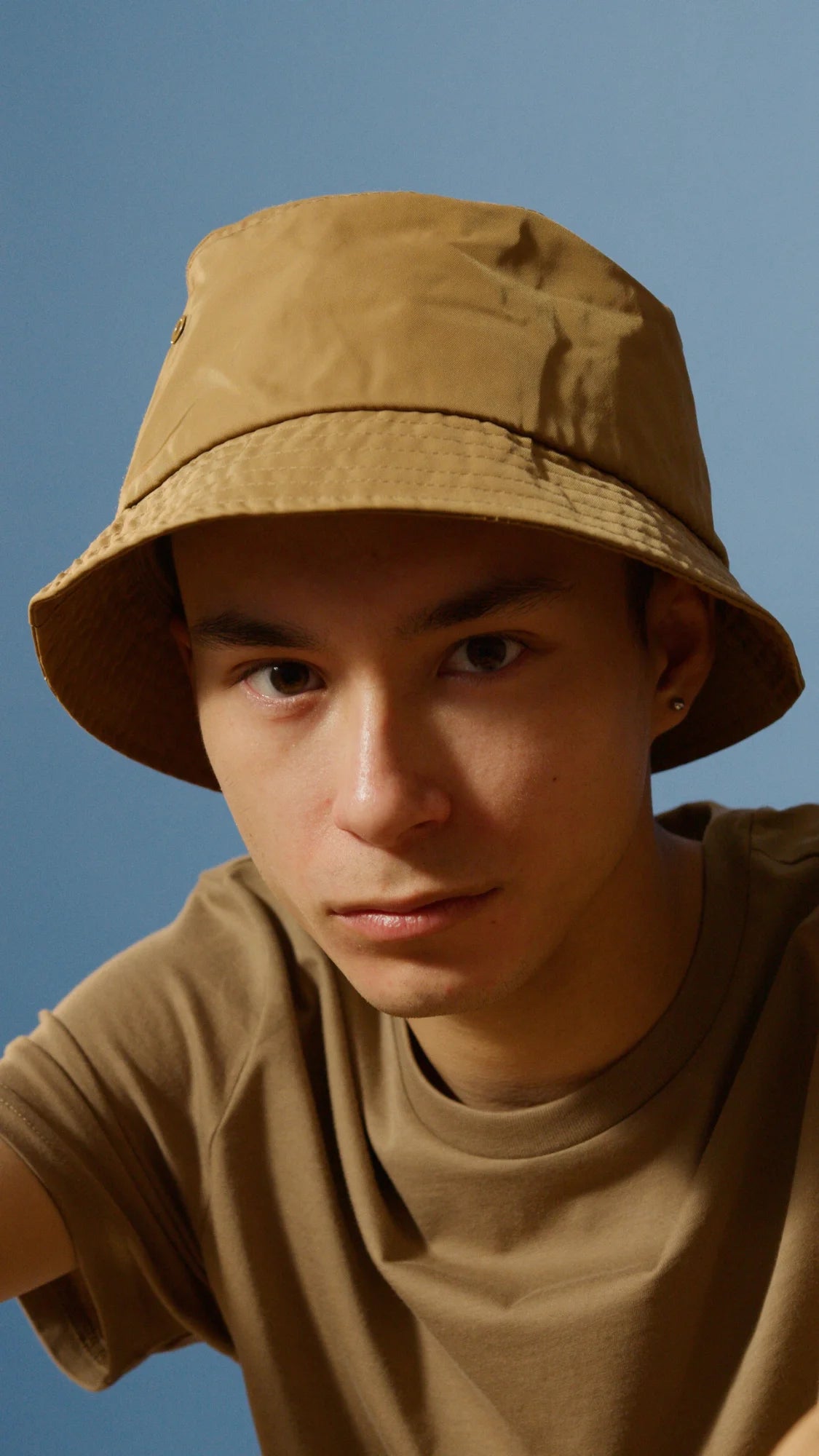 chapeau bob homme beige