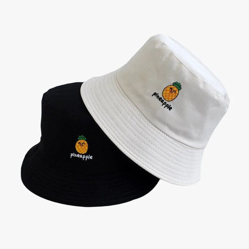 Bob réversible ananas blanc