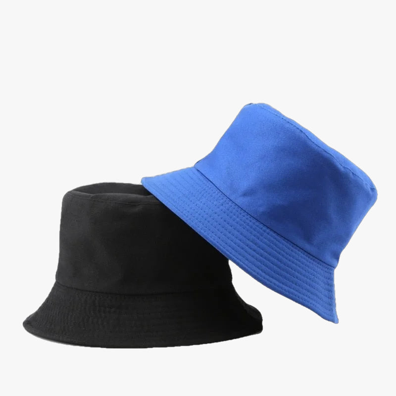 Bob réversible bicolore bleu