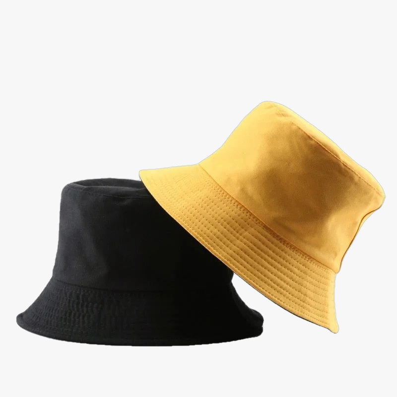 Bob réversible bicolore jaune