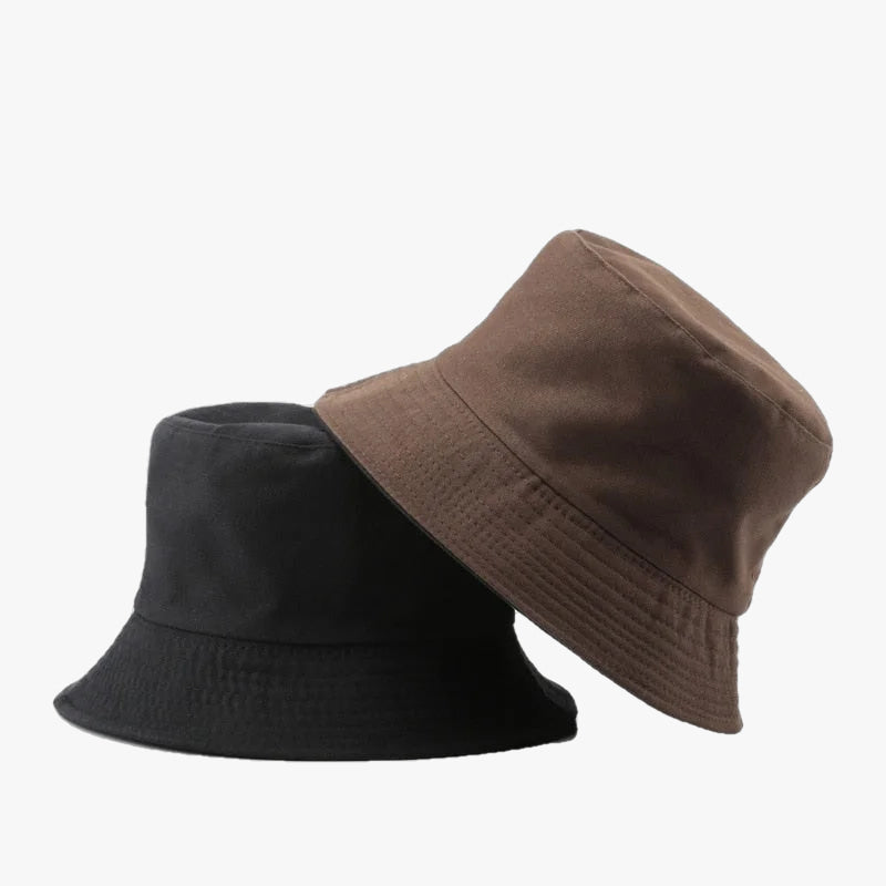 Bob réversible bicolore marron