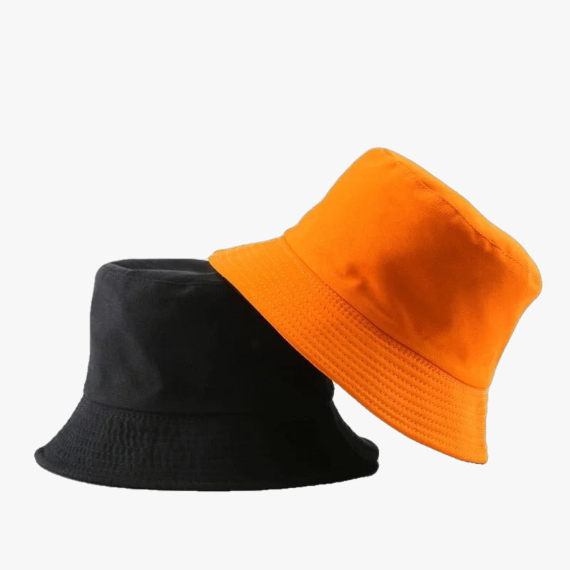Bob réversible bicolore orange