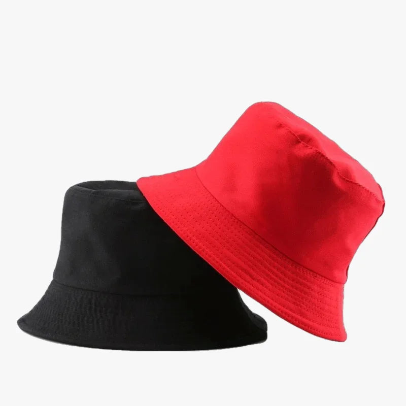 Bob réversible bicolore rouge