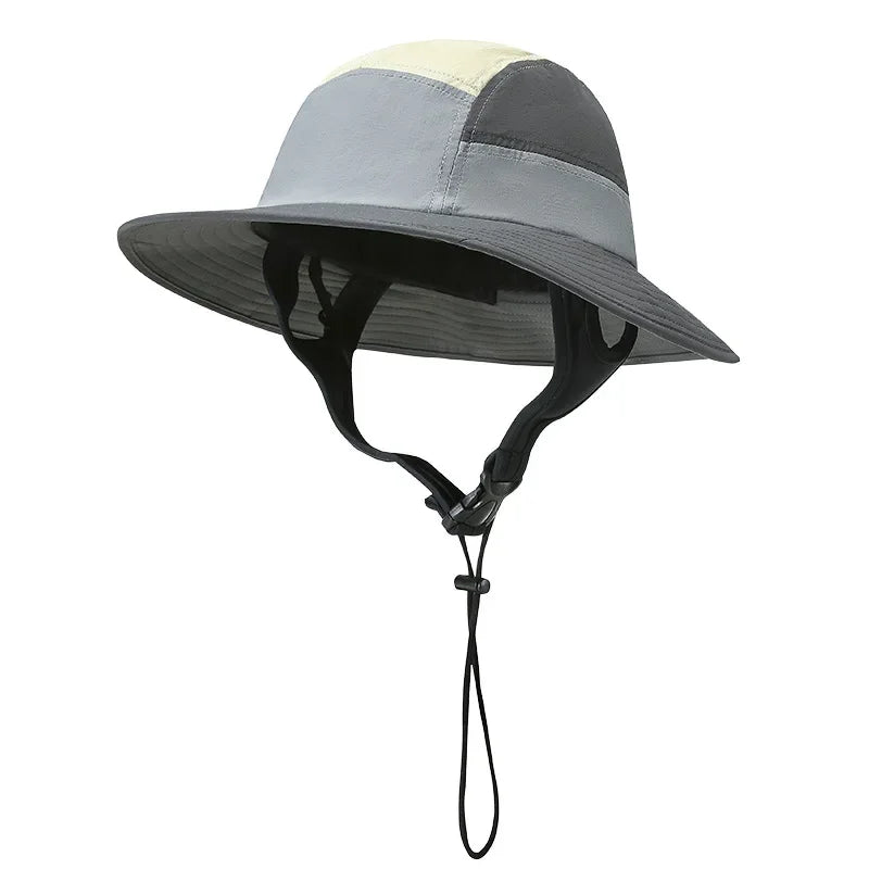Chapeau bob surf coloré gris