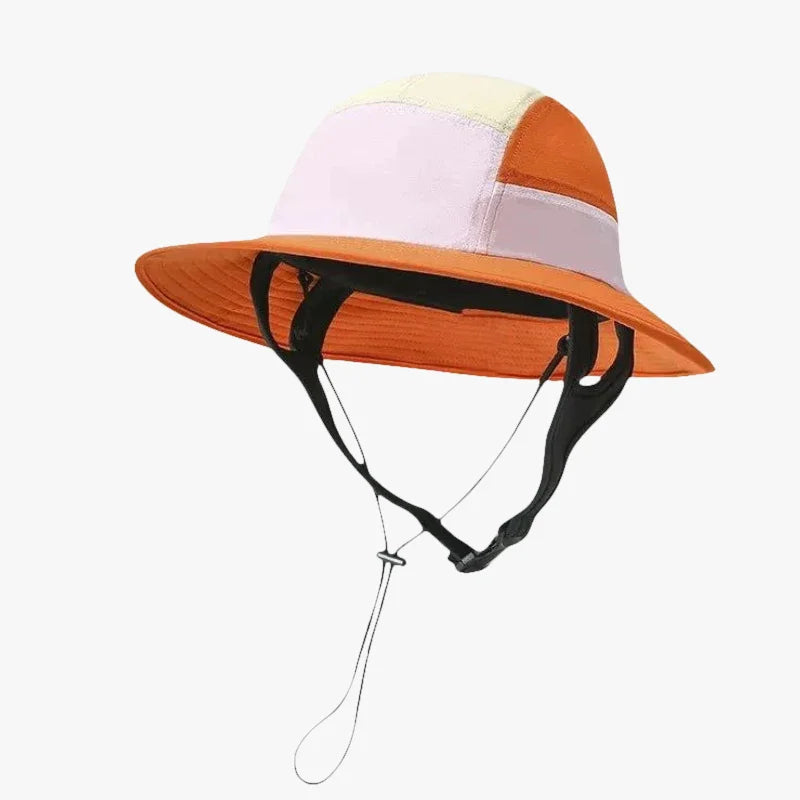 Chapeau bob surf coloré orange