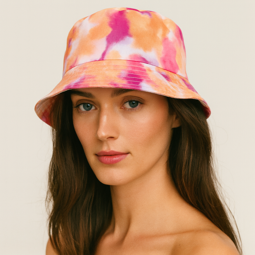 bob tie and dye orange