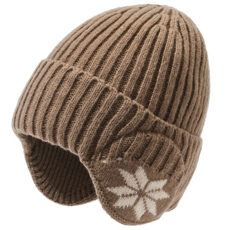Bonnet avec cache oreille marron