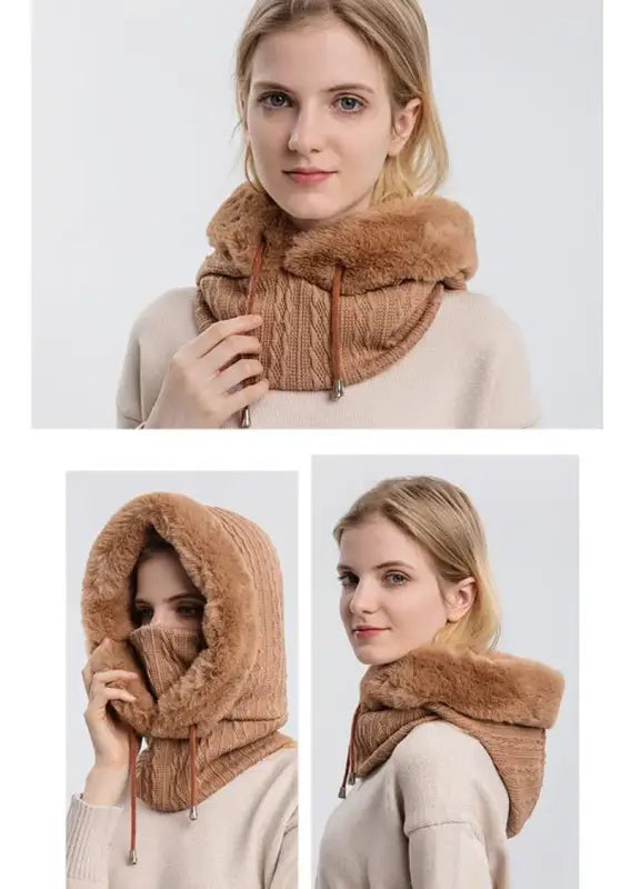 Bonnet capuche femme